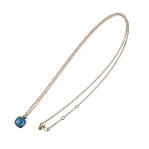 pomellato Nude London blue topaz and diamond long necklace P0018475 - Picture 1 of 5
