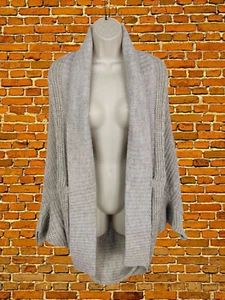 LIPSY BEIGE CARDIGAN SIZE UK 16 WOMENS KNITTED OVERSIZED JUMPER BATWING WINTER - Picture 1 of 5