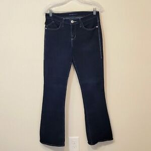 Rock & Republic Kassandra Boot Cut Jeans Dark Wash Embellished Pockets Size 8M