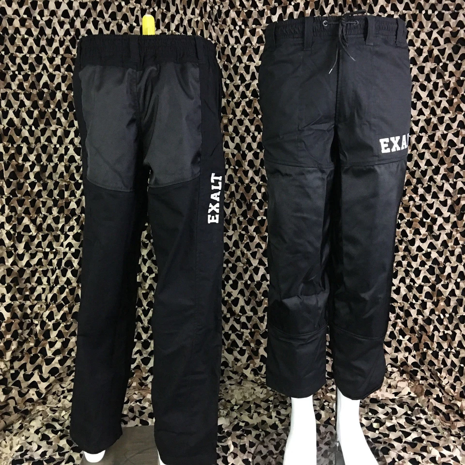 NEW Exalt Throwback Retro Tournament Paintball Pants - Black - Medium - Image 1 of 4