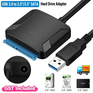 USB 3.0 to 2.5"/3.5" SATA Hard Drive Adapter Cable/UASP to USB3.0 Converter AU - Picture 1 of 11