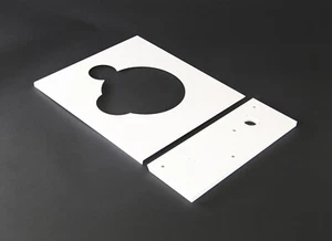Placa de cubierta + brazo base board placa face plate para Thorens TD 125 y MK II blanco - Imagen 1 de 3
