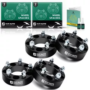 4x 1.5" 5x4.5" to 5x4.5" Wheel Spacers for Ford Hyundai Kia M12x1.5 Studs 82.5mm - Picture 1 of 9