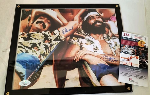 Cheech and Chong Signed Autographed JSA Certified Authentic Up In Smoke Cover