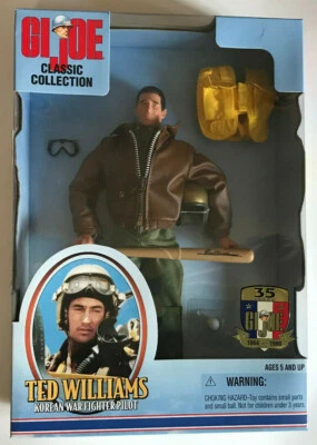 GI JOE CLASSIC COLLECTION 12" TED WILLIAMS 35º ANIVERSÁRIO HASBRO 1999 NOVO - Imagem 1 de 2
