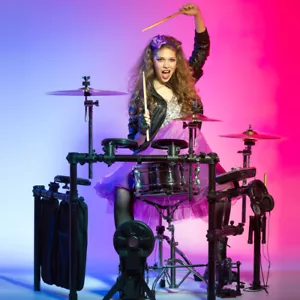 Batteria professionale 10 pollici Hi Hat Cymbals Crash Ride bambino - Foto 1 di 10
