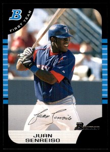 2005 Bowman Juan Senreiso RC Texas Rangers #272