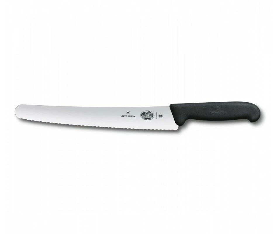 Victorinox Fibrox 5.2933.26 10 1/4" Curved Serrated Bread Knife