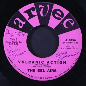 BEL AIRS: volcanic action / runaway ARVEE 7" Single 45 RPM - Imagen 1 de 2