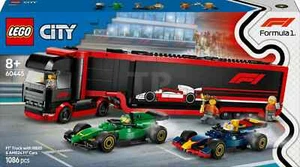 LEGO City F1 Truck with RB20 & AMR24 F1 Car 60445 Building Toy Set Model Car New - Picture 1 of 1