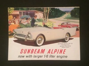 Oldtimer seltener Verkaufsprospekt Sunbeam Sport Alpinwagen - Bild 1 von 4