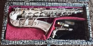 Valigia per strumenti musicali sassofono contralto B&S vintage DDR - Foto 1 di 15