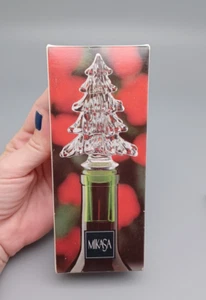 Mikasa Bottle Stopper Crystal HOLIDAY TIME CHRISTMAS TREE Wine Bottle Stopper - Picture 1 of 3