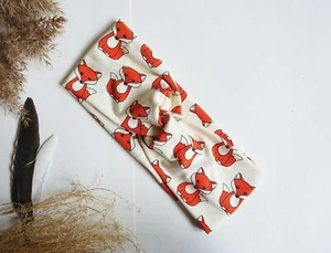 Stirnband Fuchs-Print   handgemacht - Bild 1 von 3