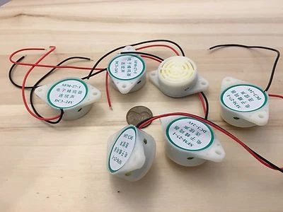 6 pieces SFM-27 active Piezo Electronic Buzzer 3-24V 12V Tone Alarm Arduino c25 - Image 1 of 2