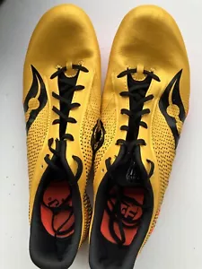 Saucony Spitfire 5 Track Spikes Mens Adult 10 Yellow Sprinting Shoes Cleats - Picture 1 of 5