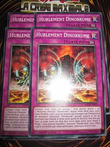 YU-GI-OH! COM HURLEMENT DINOBRUME PLAYSET ( 4 CARTES) MACR-FR076 ED1 NEUF MINT - Picture 1 of 1