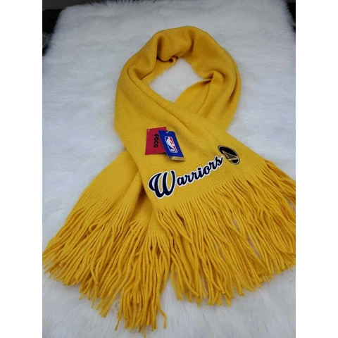 Golden State Warriors NBA Basketball 81" x 27" Oversized Fringed Blanket Scarf Cover