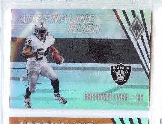 MARSHAWN LYNCH 2017 PANINI PHOENIX ADRENALINE RUSH #AR-18 RAIDERS - Image 1 of 1