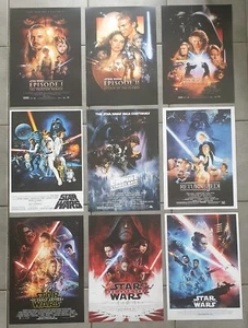 Star Wars 9 x A3 high quality posters for all the movies - Picture 1 of 1