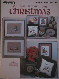 LEISURE ARTS Counted Cross-Stitch Pattern OLDE WORLDE CHRISTMAS - Picture 1 of 1