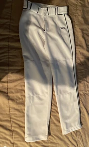 Boombah White BASEBALL PANT Bottom Hem 26 Waist Green Pipe - Picture 1 of 3