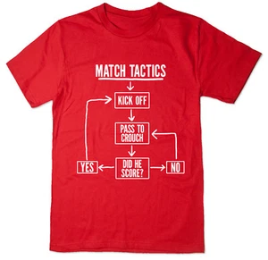 Match Tactics, Pass to Crouch - Maglietta divertente calcio Stoke City FC - Foto 1 di 4