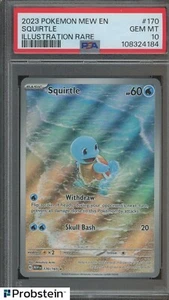 2023 Pokemon Mew EN Illustration Rare #170 Squirtle PSA 10 GEM MINT - Picture 1 of 2