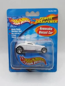Hot Wheels Diecast Silver Car Pencil Sharpener 2001 Rose Art Mattel Item 6754 - Picture 1 of 5