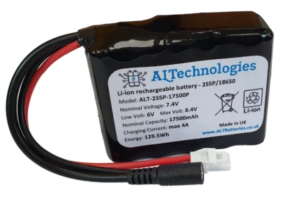 Boatman Actor MK3, MK4 MK4i kompatible Lithium Batterie 7,4V 12,5Ah 15Ah 17,5Ah - Bild 1 von 4