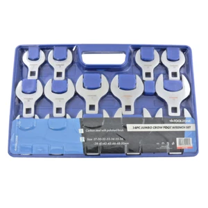 Krähenfußschlüssel Set Jumbo metrisch Maulschlüssel 14tlg 27 - 50mm Schraubenschlüssel Set - Bild 1 von 7