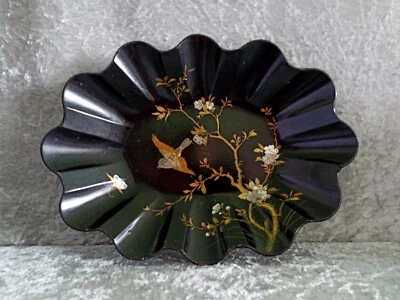 Coupe, vide-poche, corbeille en carton bouilli à décor chinoisant Napoléon III  - Photo 1/4