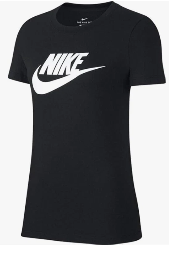 Camiseta Nike Sportswear Essential para mujer (X-grande, negra/blanca) Foto 1 de 1