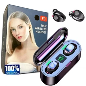 Audifonos Bluetooth 5.0 inalambricos Auriculares para iPhone Samsung Huawei HTC - Picture 1 of 24