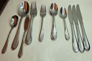 Oneida Joanne Stainless Flatware 20-pc Misc Set Frosted Handle Joann See Desc - Picture 1 of 10