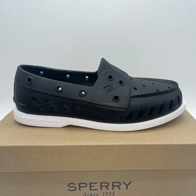 Sperry Women's Authentic Original Float Black Rubber Boat Shoes STS86492 Preppy - Image 1 of 4