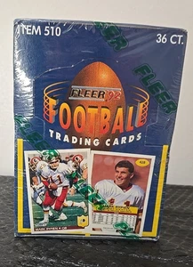 NEW Factory Sealed Box 1992 Fleer Football Trading Cards 36 ct Wax Packs NFL - Picture 1 of 5