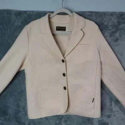 Chaqueta Geiger Mujer 44 Lana Blazer Austria Abotonada Bolsillos Clásicos Elegante Foto 1 de 4
