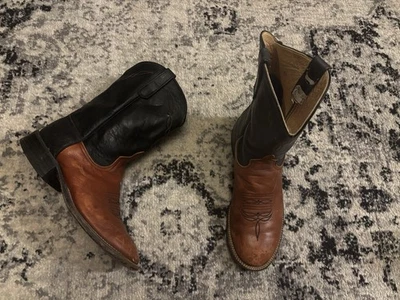 Botas de Vaquero Anderson Bean Cuero Marrón/Negro Para Hombre Talla 10 D Roper Foto 1 de 4