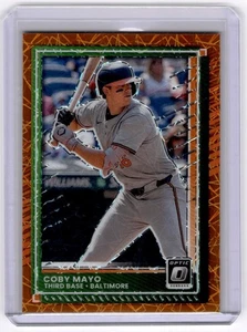 2025 Donruss Optic Orange Laser Coby Mayo Baltimore Orioles #5 - Picture 1 of 2