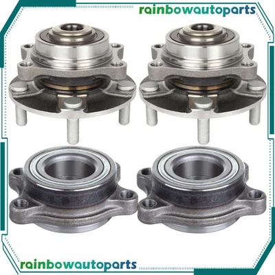 4x Cojinete de cubo de rueda delantero trasero tracción trasera para Nissan 350Z Infiniti G35 2003-2009 3,5 L Foto 1 de 4