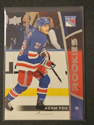 19-20 Upper Deck Adam Fox Rookie 🚨🚨🚨 New York Rangers  - Image 1 of 2