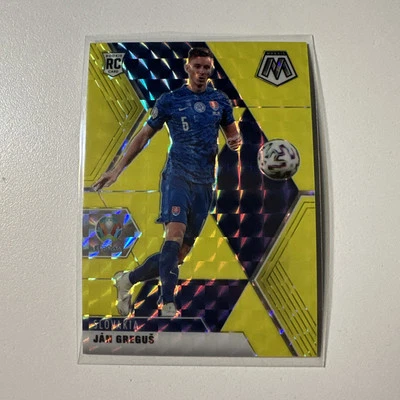 2021 Panini Mosaic Soccer RC Jan Gregus Gold/blue Prizm 07/10 Slovakia - Image 1 of 4
