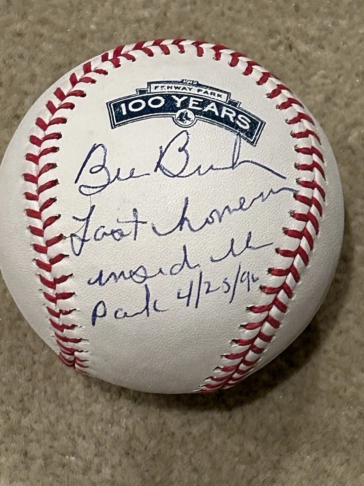 Bill Buckner Signed Baseball Autographed Boston Red Sox Fenway 100 Years Auto - Image 1 of 1