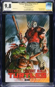 Teenage Mutant Ninja Turtles #1 CGC x JSA 9.8 IDW 2023 Signed Eddie Nunez Var - Picture 1 of 2