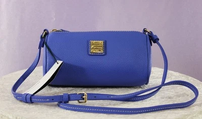 Bandolera Dooney & Bourke Buffy - Bolso de Cuero Guijarro Azul PIPI NUEVO CON ETIQUETAS Foto 1 de 4