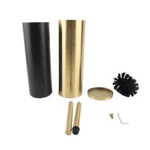 Wall Mounted Toilet Brush Holder Bathroom Decor Gold - Picture 1 of 3