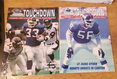New York Giants enero y marzo 1999 Touchdown Magazine Newsletters L.T. Especial Foto 1 de 4