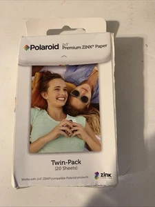 Polaroid POLZ2X320 Premium ZINK Fotopapier 2x3" - 20 Blatt Ag - Bild 1 von 2