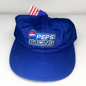 Vintage Pepsi Racing Crew NASCAR bestickt Strapback Cap Mütze Made in USA 90er Jahre Y2K - Bild 1 von 5